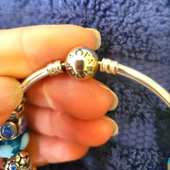 Pandora Bangle + charms - Picture 5 of 10